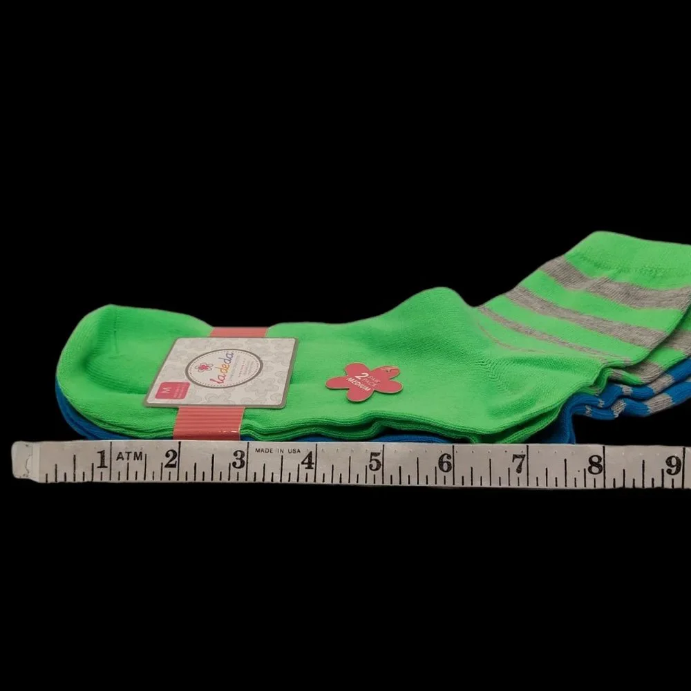 la de da Low Crew Socks Women's Size M